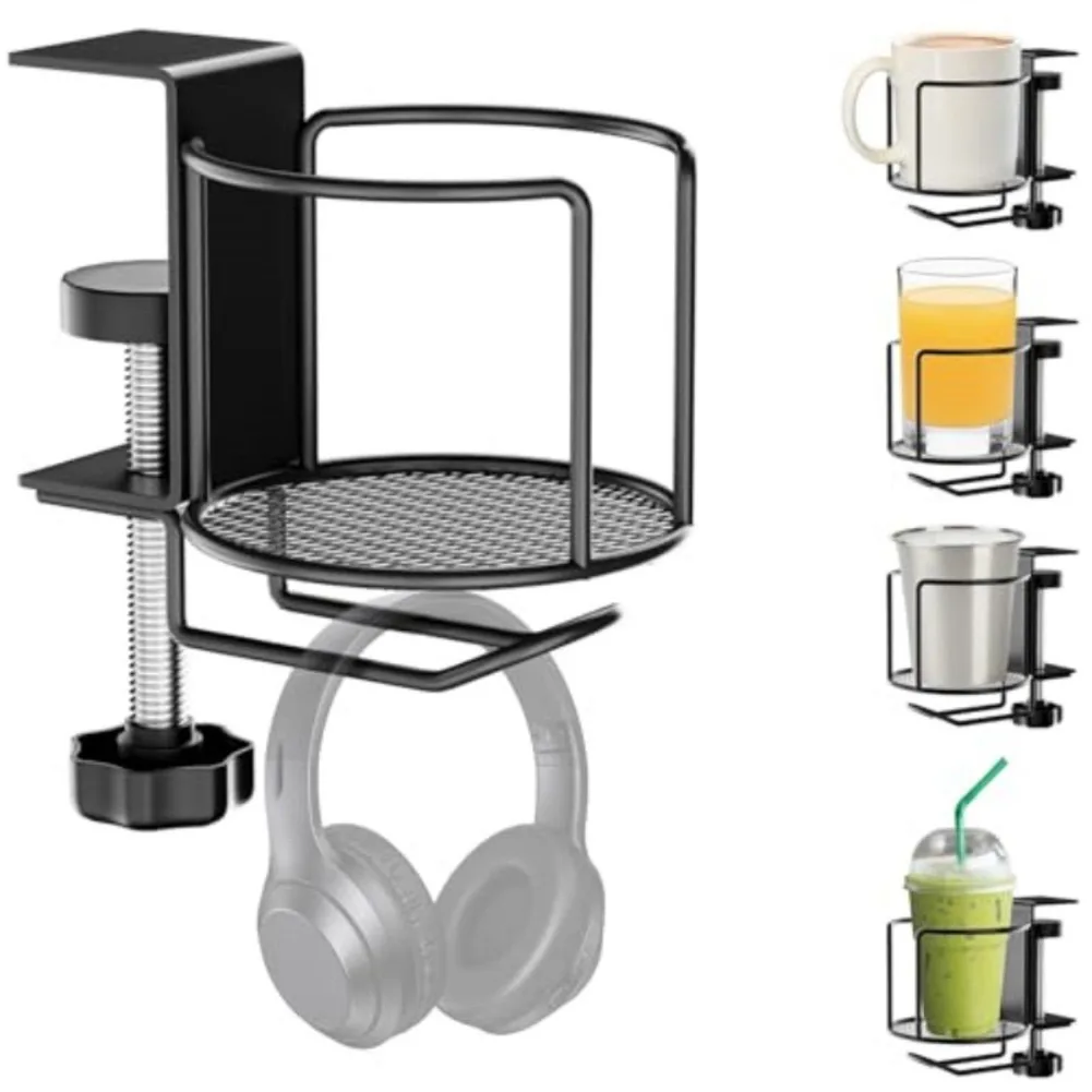 Headphone Stand Desk - حامل أكواب قابل للتعديل 2 في