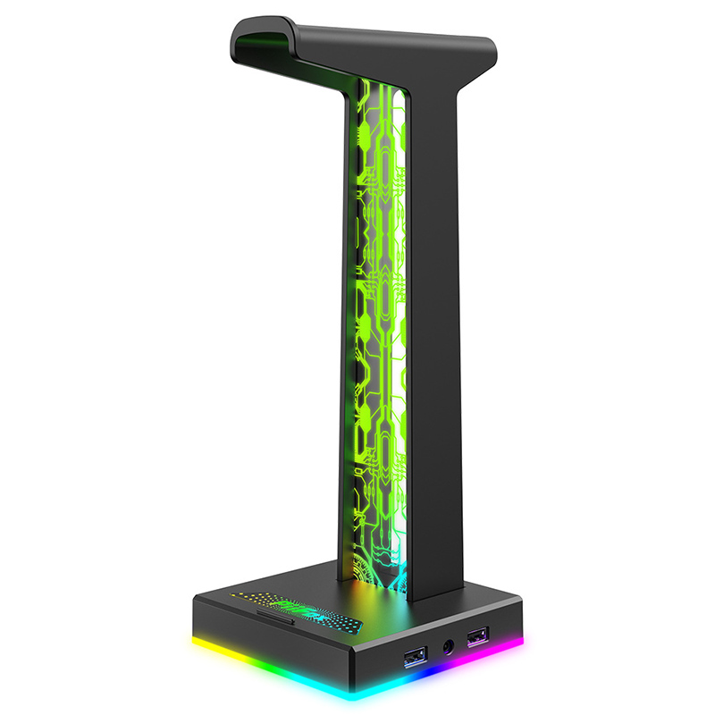 Gaming Headset Rgb - RGB سماعة الألعاب حامل المزدوج منفذ