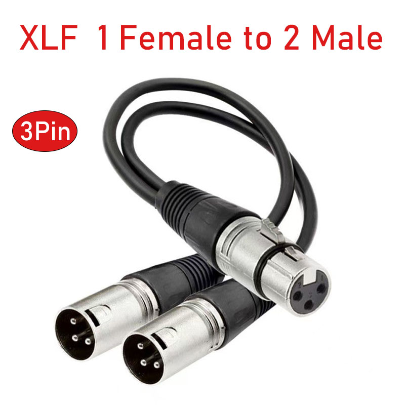 Audio Splitter Y - XLR الفاصل كابل 3 دبوس أنثى