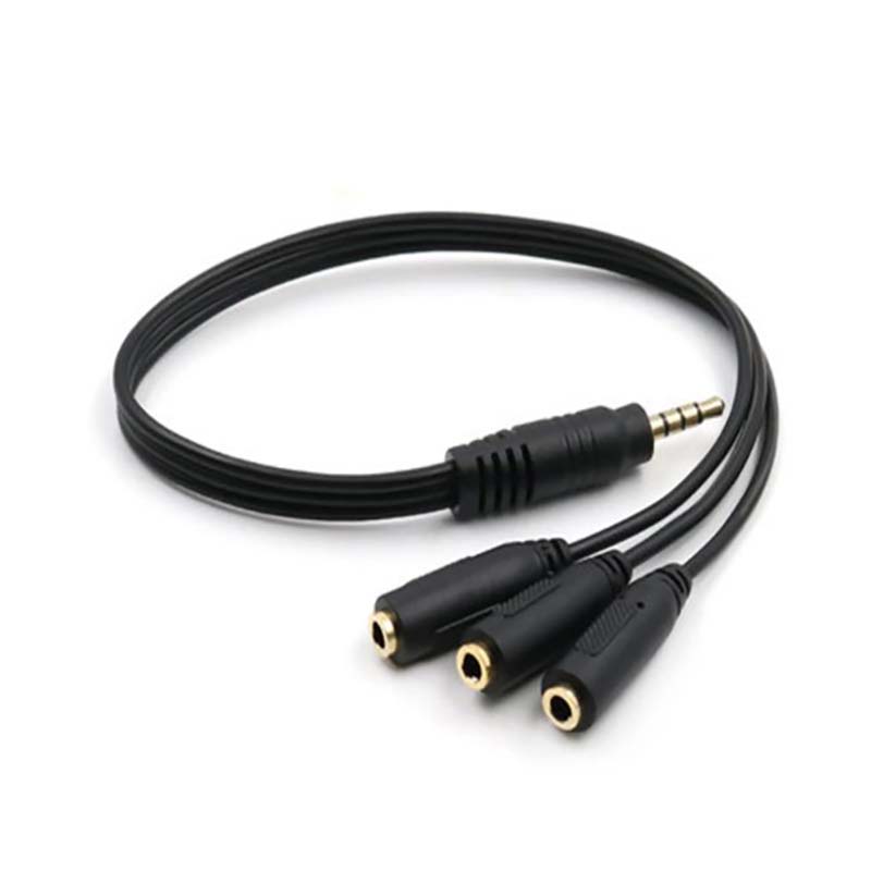 Earphone Splitter Jack - محول صوت متعدد المنافذ 3.5 ملم،