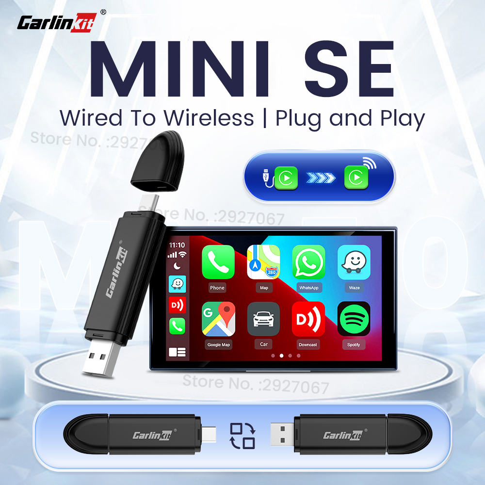 Bluetooth Adapter Receiver - CarlinKit MINI 5.0 Pro اللاسلكية CarPlay