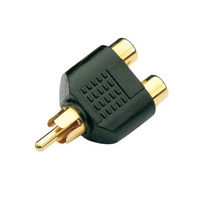 Audio Splitter Y - مجموعة 10/100 قطعة RCA الفاصل AV
