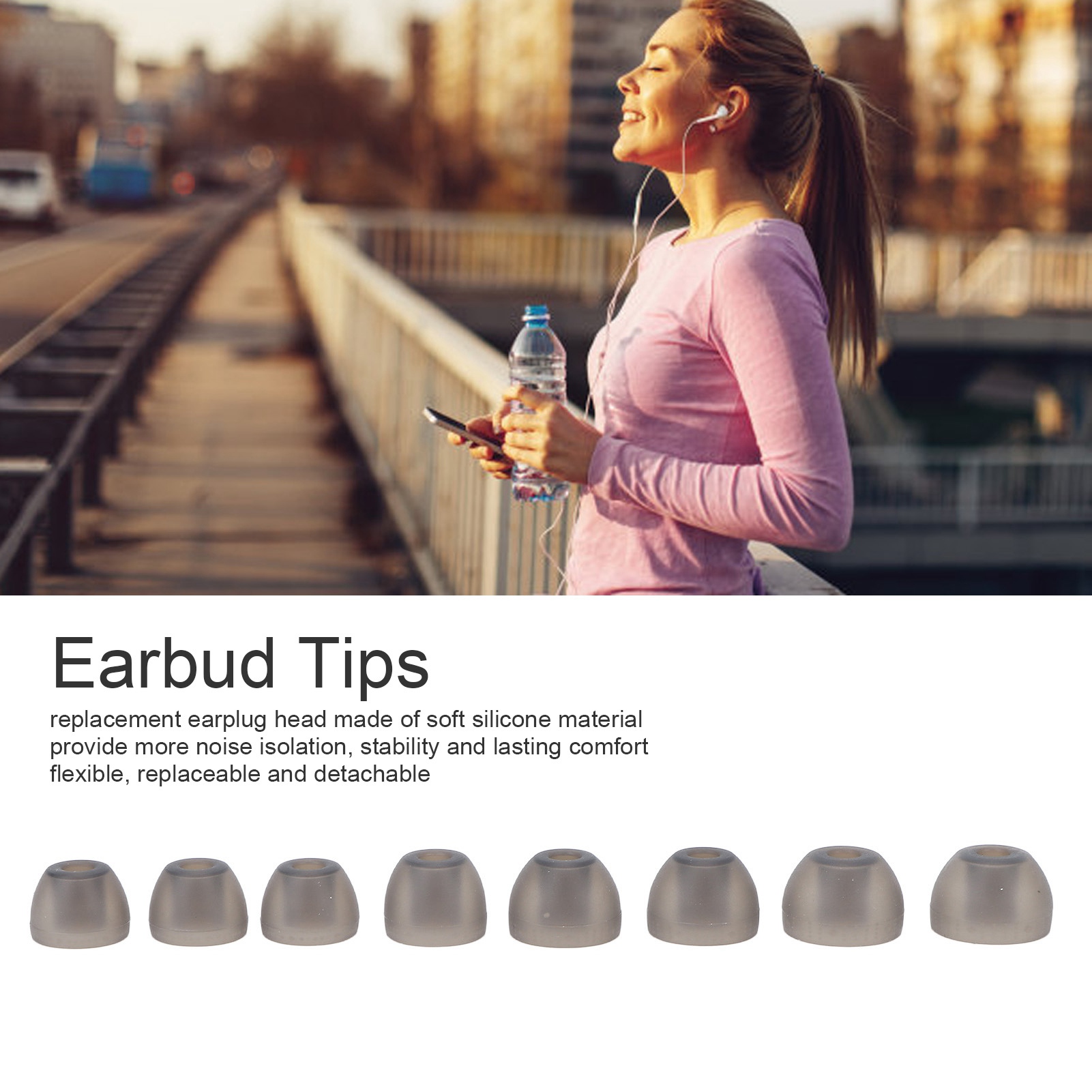 Silicone Ear Tip Replacement - أطراف أذن بديلة من السيليكون لتقليل