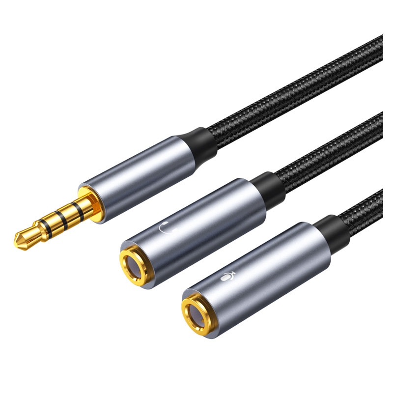 Earphone Splitter Jack - 3.5 مللي متر جاك Aux كابل
