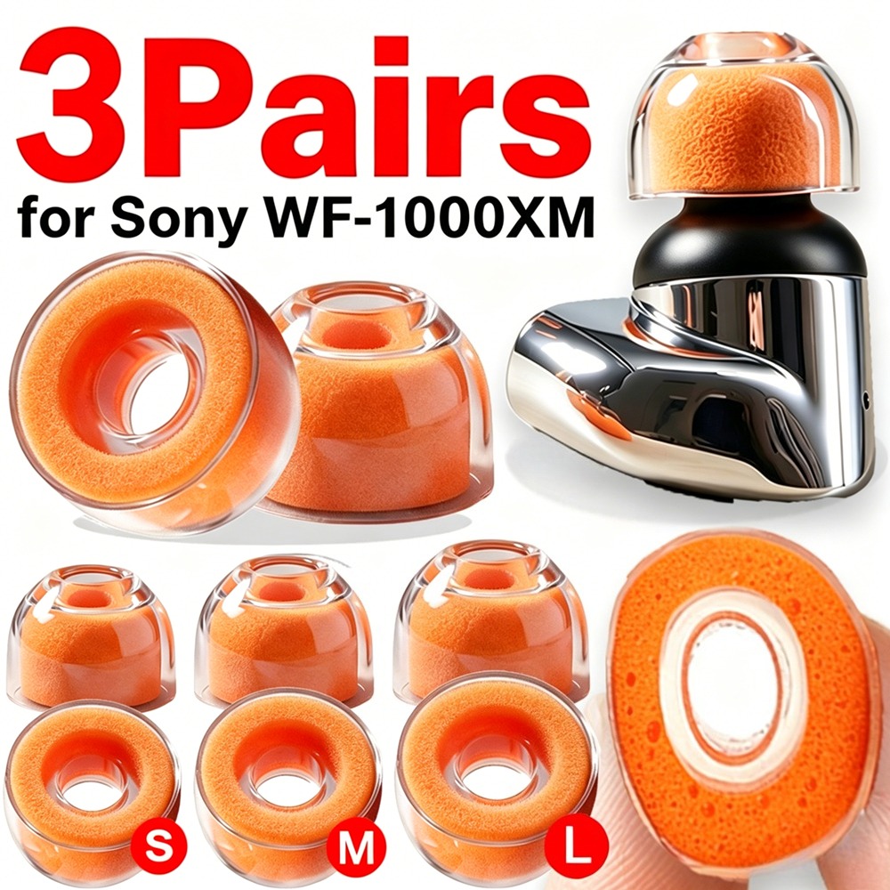 Earphone Foam Tip - 1-3 أزواج من سدادات الأذن المصنوعة