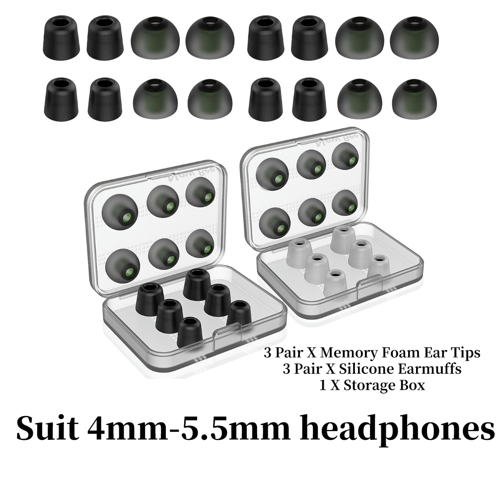 Earphone Foam Tip - أطراف أذن مريحة من رغوة الذاكرة