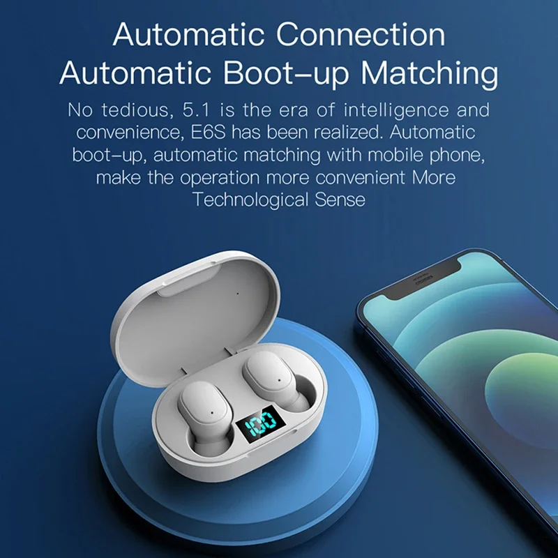 سماعات أذن لاسلكية E6S TWS جدي - مراجعة Bluetooth Headset On Ear وسعره