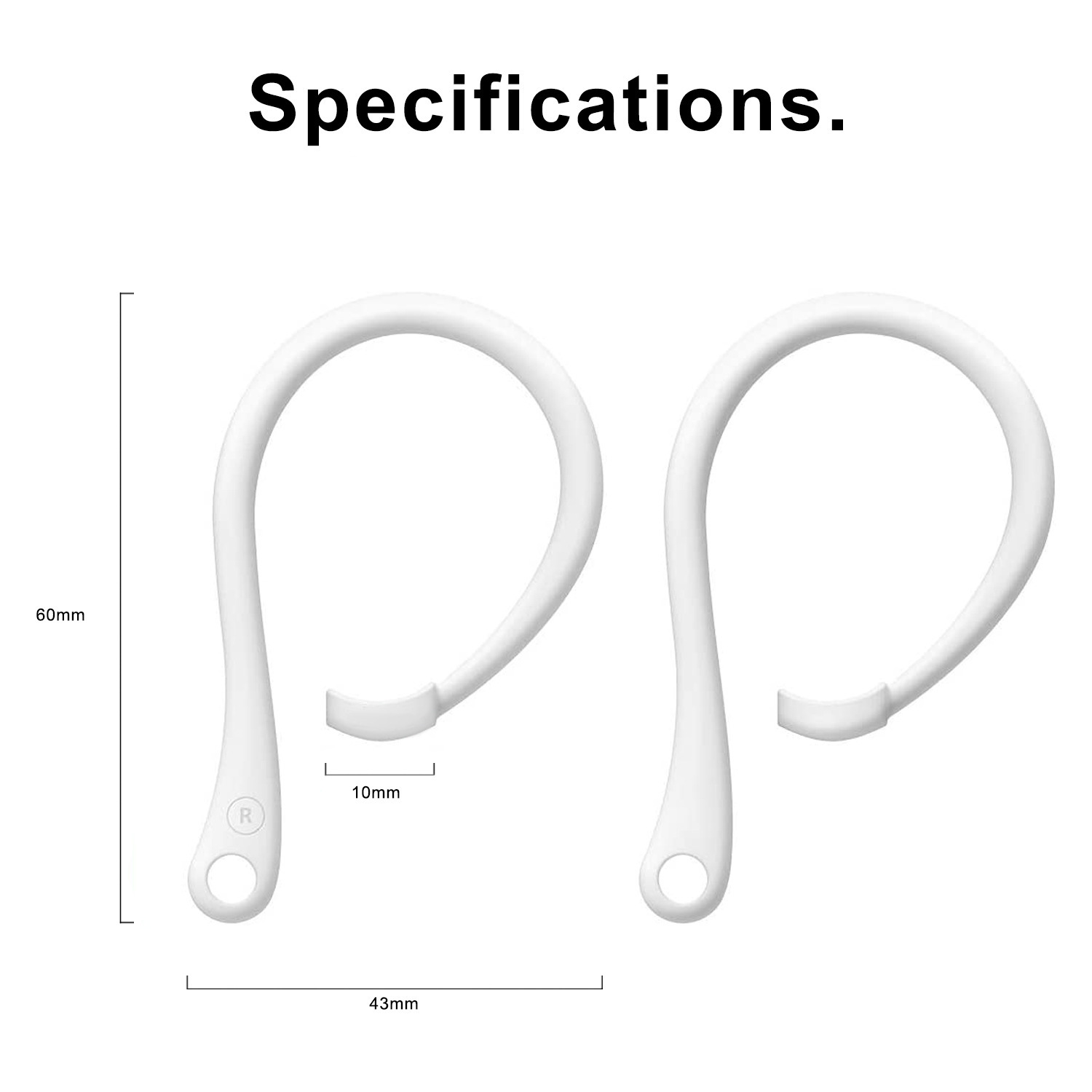 زوج واحد من خطافات الأذن المضا - مراجعة Sports Earphone Hook وسعره