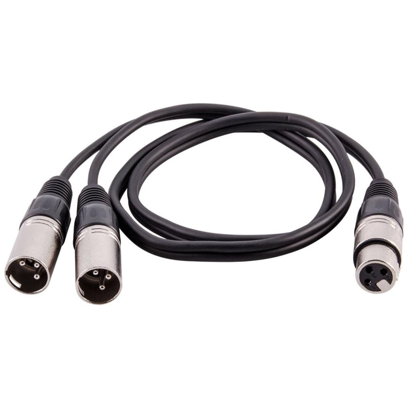 XLR الفاصل كابل 3 دبوس أنثى إل - مراجعة Audio Splitter Y وسعره