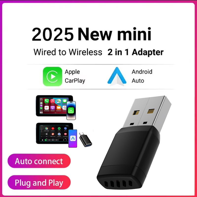 محول لاسلكي ذكي CarPlay لاسلكي - مراجعة Bluetooth Adapter Receiver وسعره