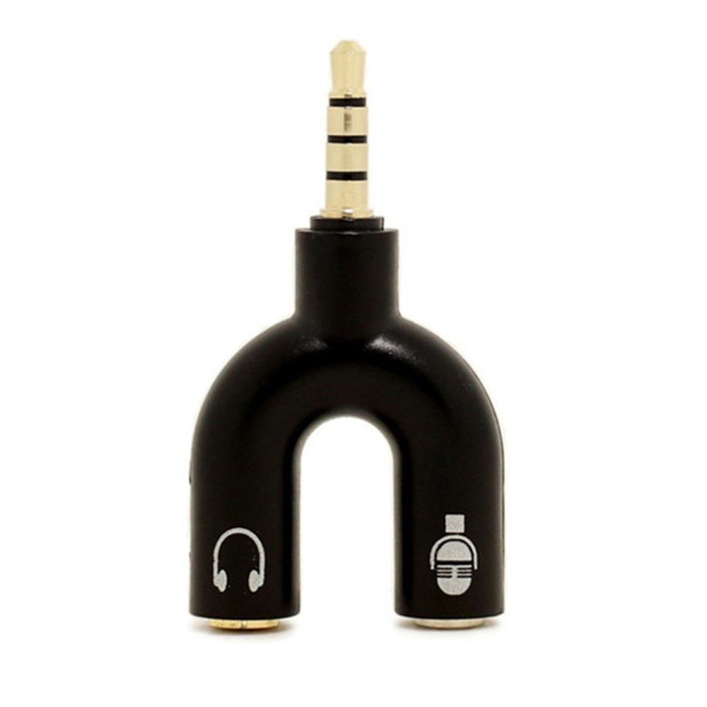 1 قطعة المزدوج 3.5 مللي متر U  - مراجعة Earphone Splitter Jack وسعره