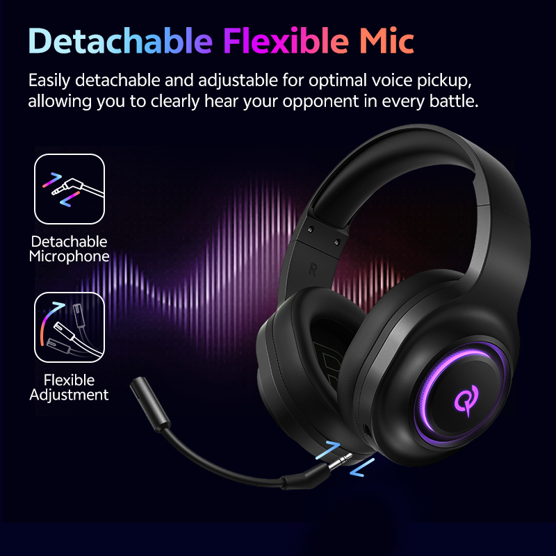 سماعة ألعاب QCY Heroad V200 مع - مراجعة Gaming Headset Rgb وسعره