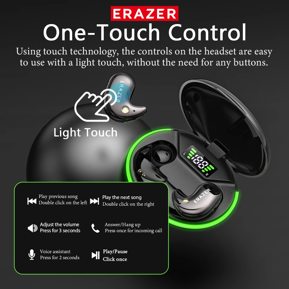 سماعات أذن بلوتوث EARZER XF58  - مراجعة Wireless Earbuds Tws وسعره