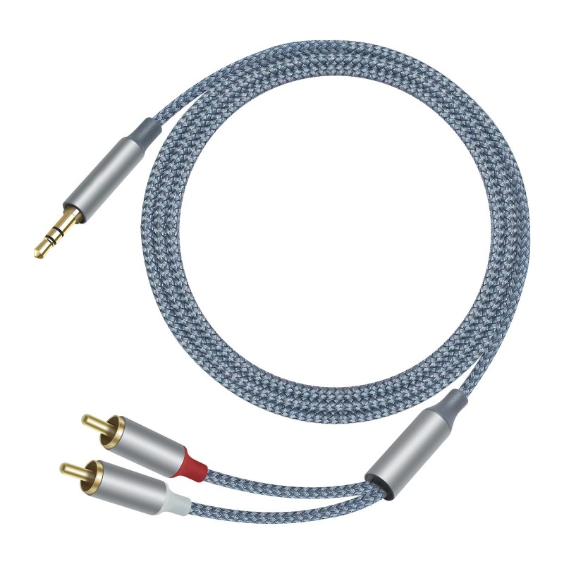 3 قطعة Hifi Y الفاصل محول كابل - مراجعة Audio Splitter Y وسعره