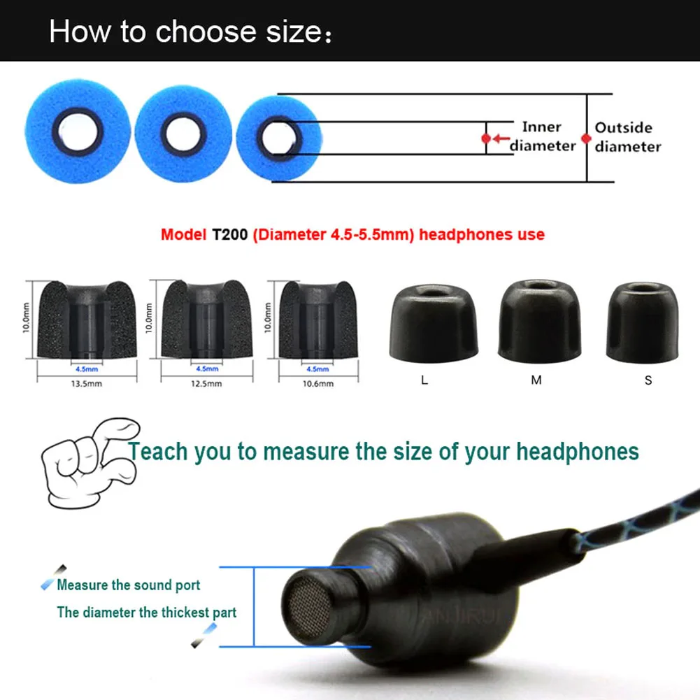 12 زوج من وسادات الأذن المصنوع - مراجعة Earphone Foam Tip وسعره