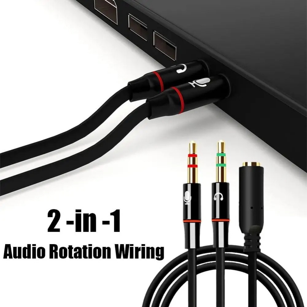 3.5 مللي متر سماعة ميكروفون مق - مراجعة Audio Splitter Y وسعره