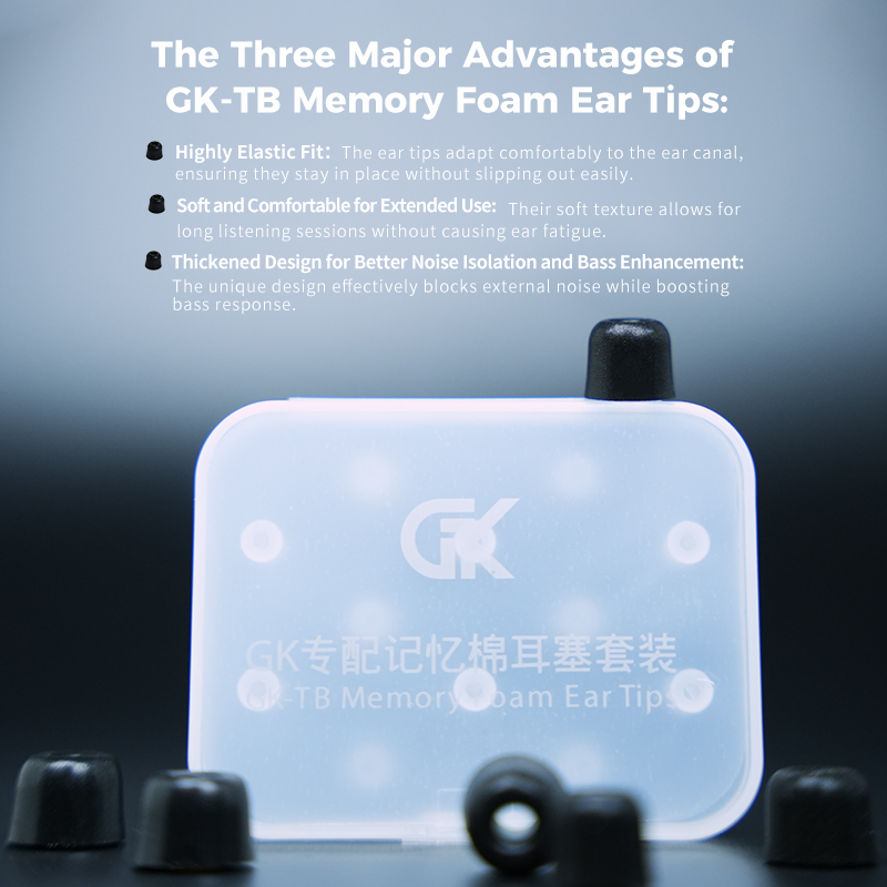 GK-TB 3Pair (6 قطع) وسادات أذن - مراجعة Earphone Foam Tip وسعره