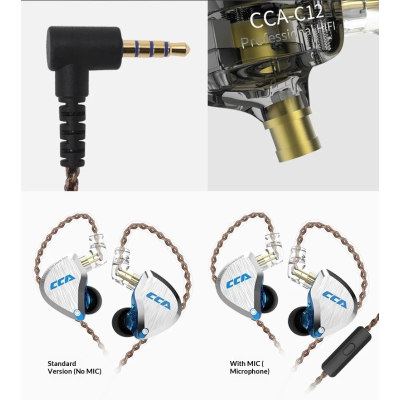 سماعات أذن CCA C12 عالية الدقة - مراجعة Audiophile Headphone Wired وسعره