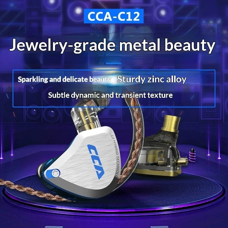 سماعات أذن CCA C12 عالية الدقة - مراجعة Audiophile Headphone Wired وسعره