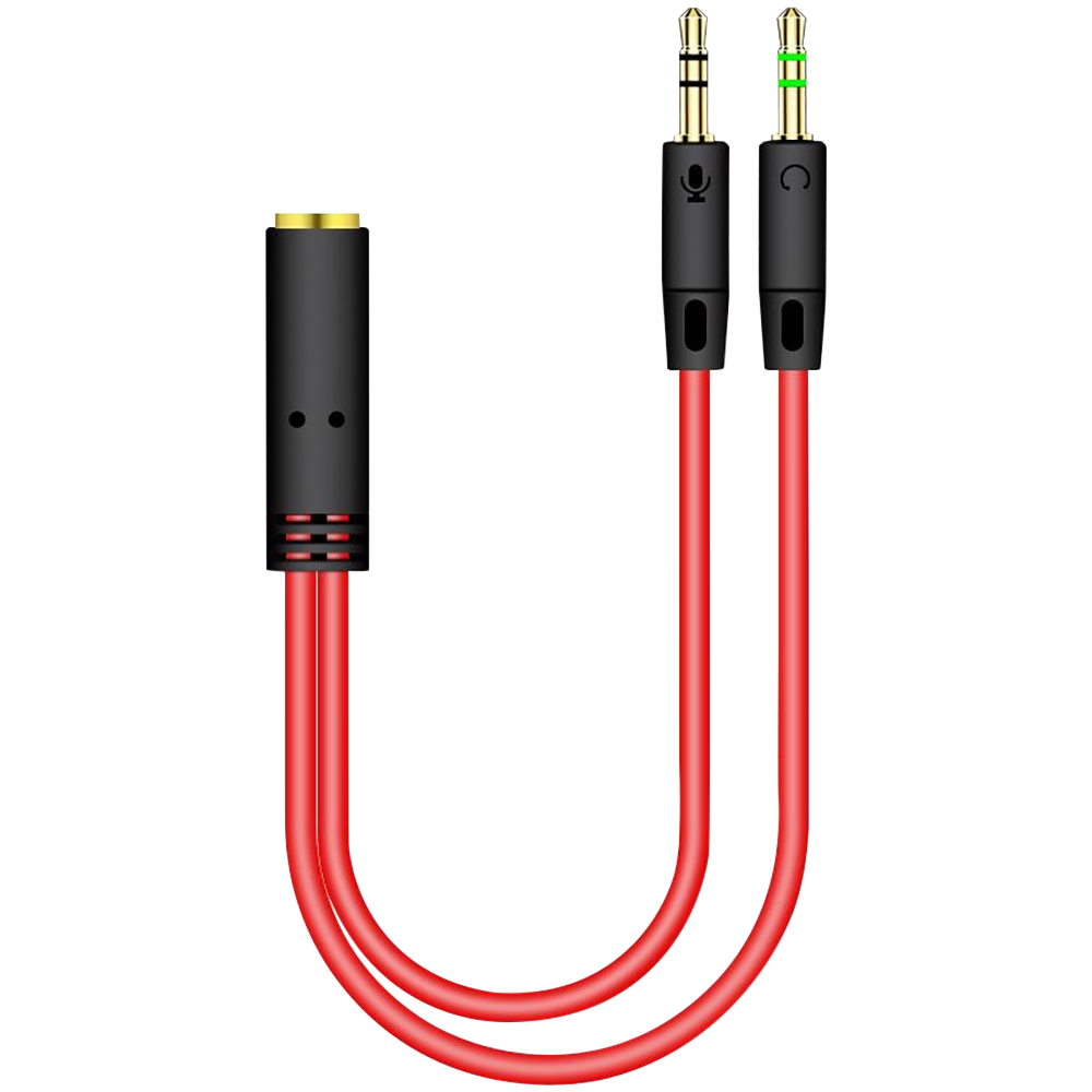 3.5 مللي متر جاك 2 ذكر إلى 1 أ - مراجعة Earphone Splitter Jack وسعره