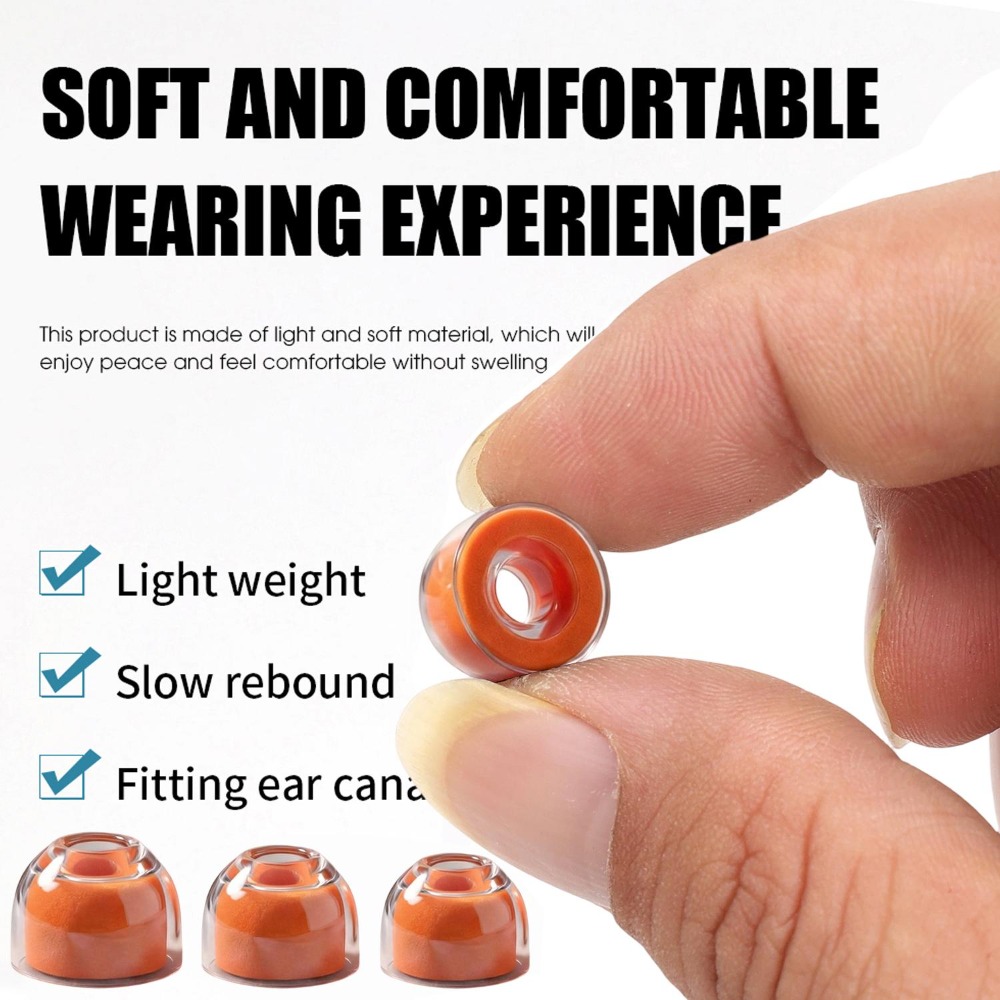 1-3 أزواج من سدادات الأذن المص - مراجعة Earphone Foam Tip وسعره