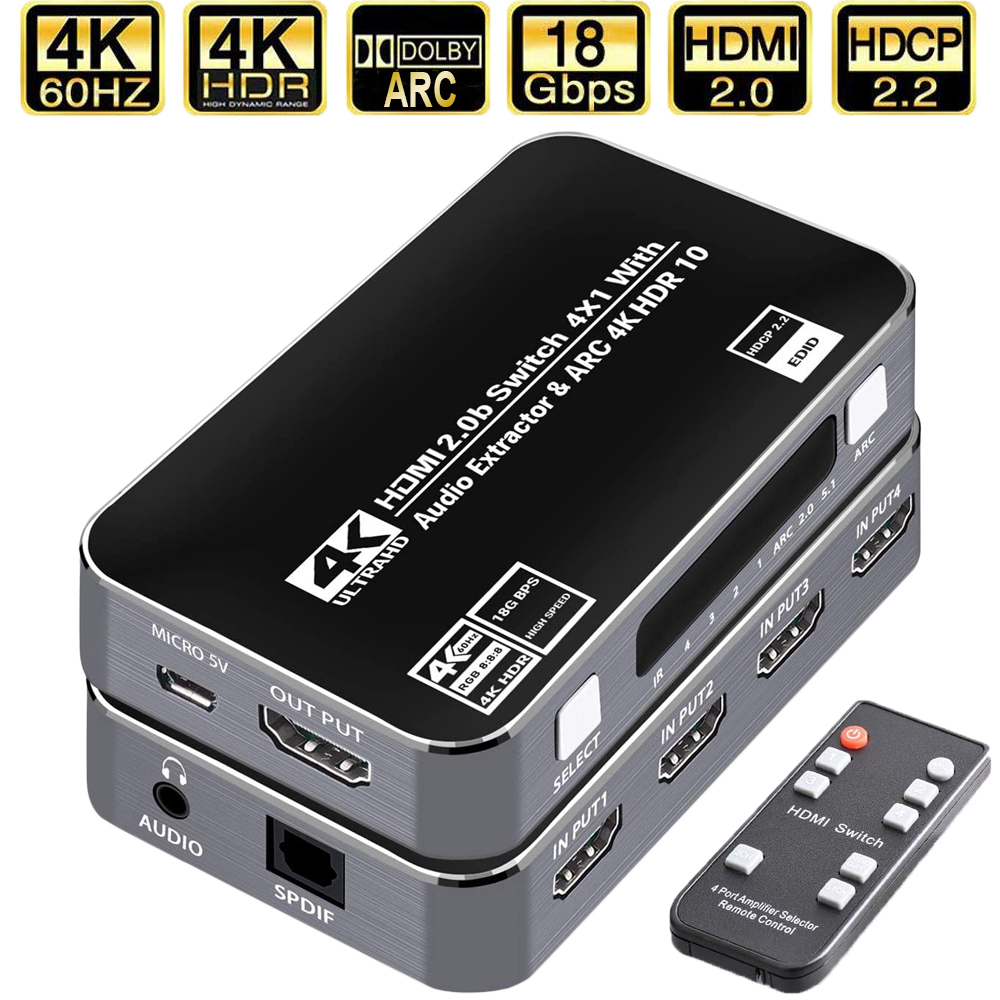 محول HDMI بدقة 4K وتردد 60 هرت - مراجعة Earphone Splitter Jack وسعره