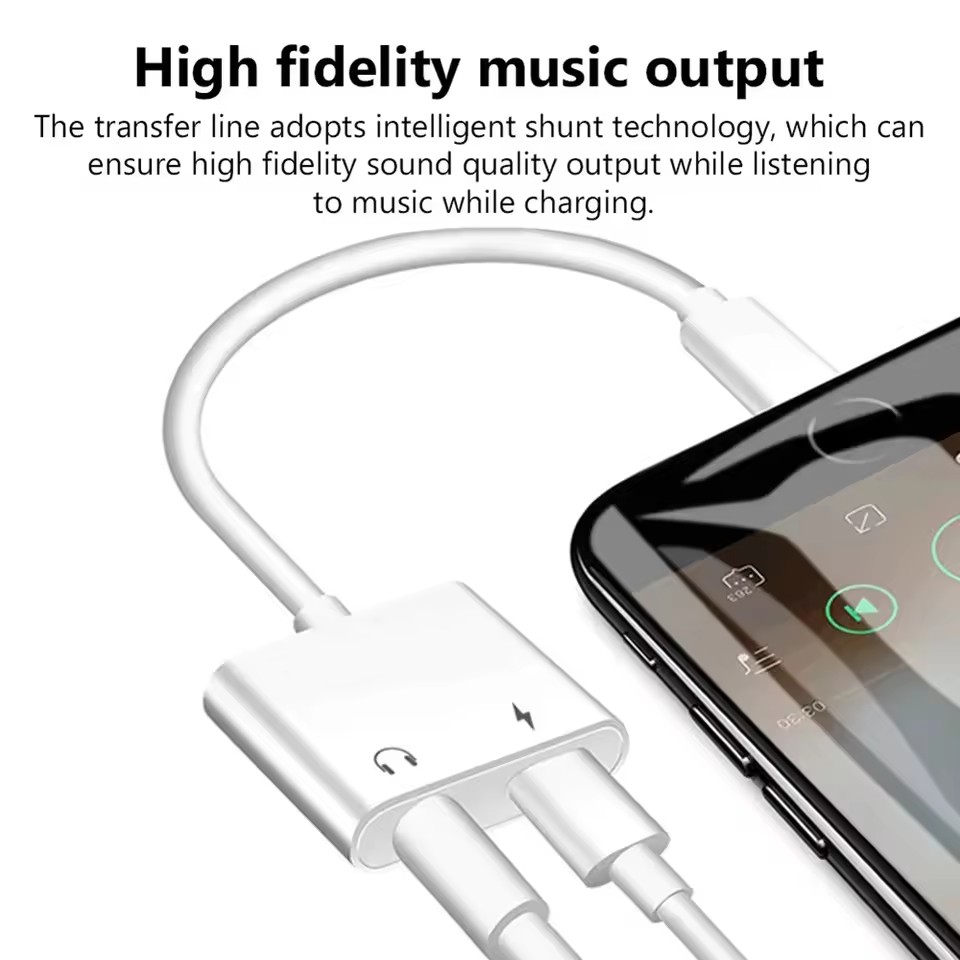 محول شحن وصوت 2 في 1 من iOS إل - مراجعة Earphone Splitter Jack وسعره