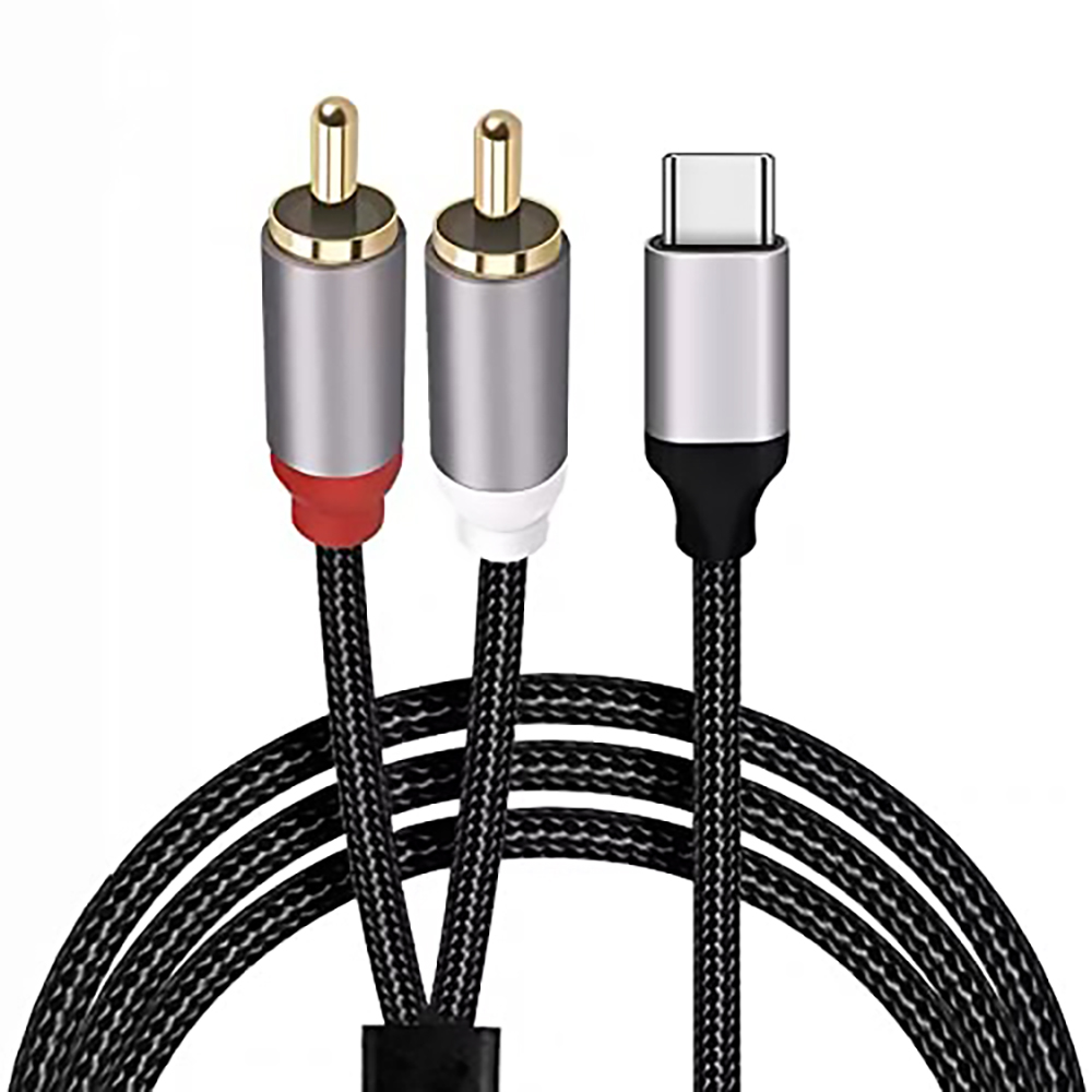 كابل صوت USB C إلى 2 RCA، كابل - مراجعة Earphone Splitter Jack وسعره